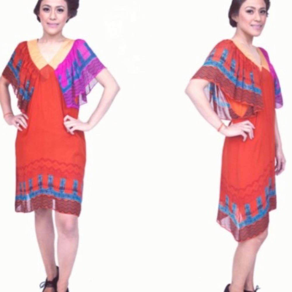 Anthropologie Anupamaa Silk Swing Dress